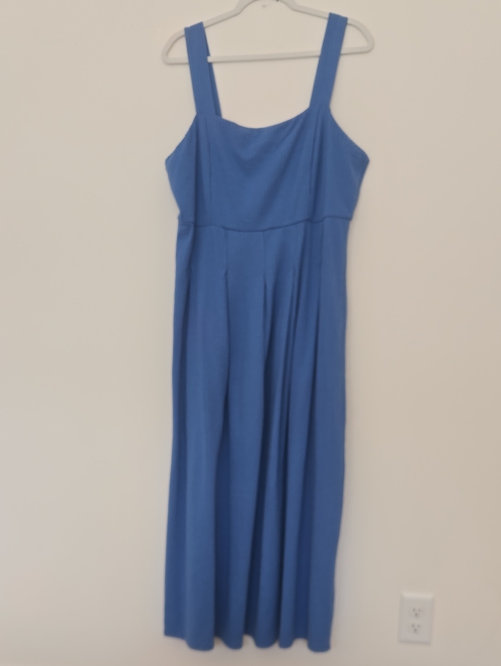 Boden Blue Sleeveless Maxi Dress Preppy Normcore Summer Staple Size 14